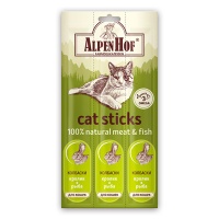 AlpenHof Лакомство Колбаски с мясом кролика и рыбы для кошек, 3 шт.
