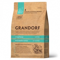 GRANDORF Probiotic сухой корм для собак средних и крупных пород, 4 мяса