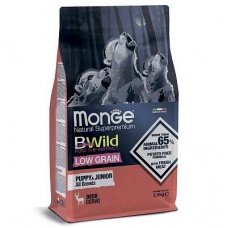 Monge Dog BWild LOW GRAIN Puppy & junior низкозерновой корм из мяса оленя для щенков всех пород
