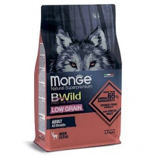 Monge Dog BWild LOW GRAIN низкозерновой корм из мяса оленя для взрослых собак всех пород