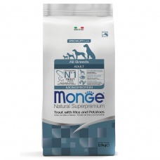 Monge Dog Monoprotein корм для собак всех пород форель с рисом и картофелем