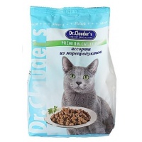 Dr. Cluader's cухой корм с МОРЕПРОДУКТАМИ для кошек, 15 кг