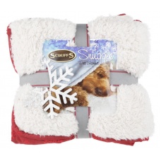 SCRUFFS Одеяло "Winter Snuggle", бордово-белое