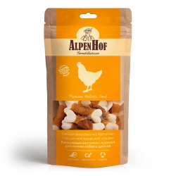 AlpenHof Лакомство Кальциевые косточки с курицей для мел собак/щенков 50г