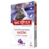 ЧИСТОТЕЛ Максимум Капли от блох для кошек (3 дозы)