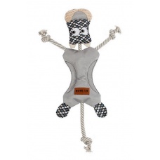 EBI Игрушка для собак мягкая "Funky Leo", серая, 29х40см