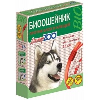Ошейник БИО Доктор Зоо от блох для собак 65см, красный