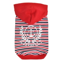 PUPPIA Футболка для собак с капюшоном "Skipper", красная