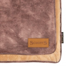 SCRUFFS Одеяло для животных "Kensington", экозамша, шоколадное, 110х72,5см