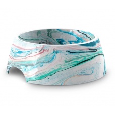 TARHONG Миска для животных "Marble Swirl", мрамор цветной, 18х18х7,1см (590мл)