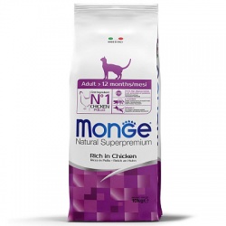 Monge Cat корм для взрослых кошек 1,5 кг + В ПОДАРОК беззерновой корм из лосося для взрослых кошек 1,5 кг