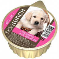 Dog Lunch консервы для щенков крем-суфле Говядина