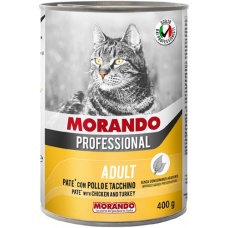 Morando Professional консервы для кошек паштет с Курицей и индейкой