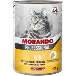 Morando Professional консервы для кошек паштет с Курицей и индейкой