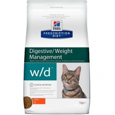 Сухой диетический корм для кошек Hill's Prescription Diet w, с курицей 5 кг
